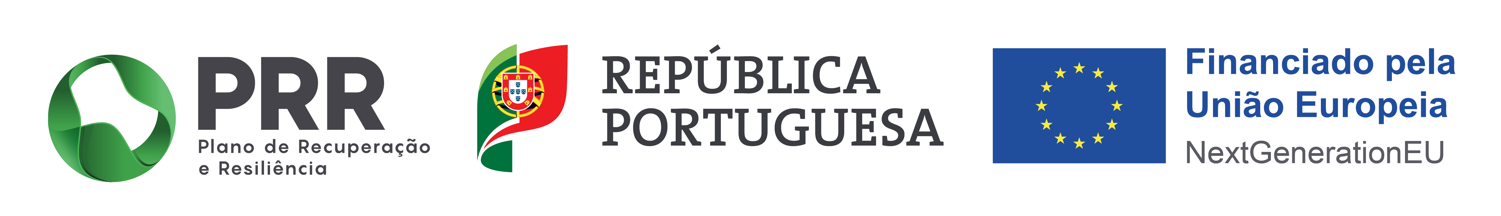 PRR — Plano de Recuperação e Resiliência · República Portuguesa · Financiado pela União Europeia (NextGenerationEU)